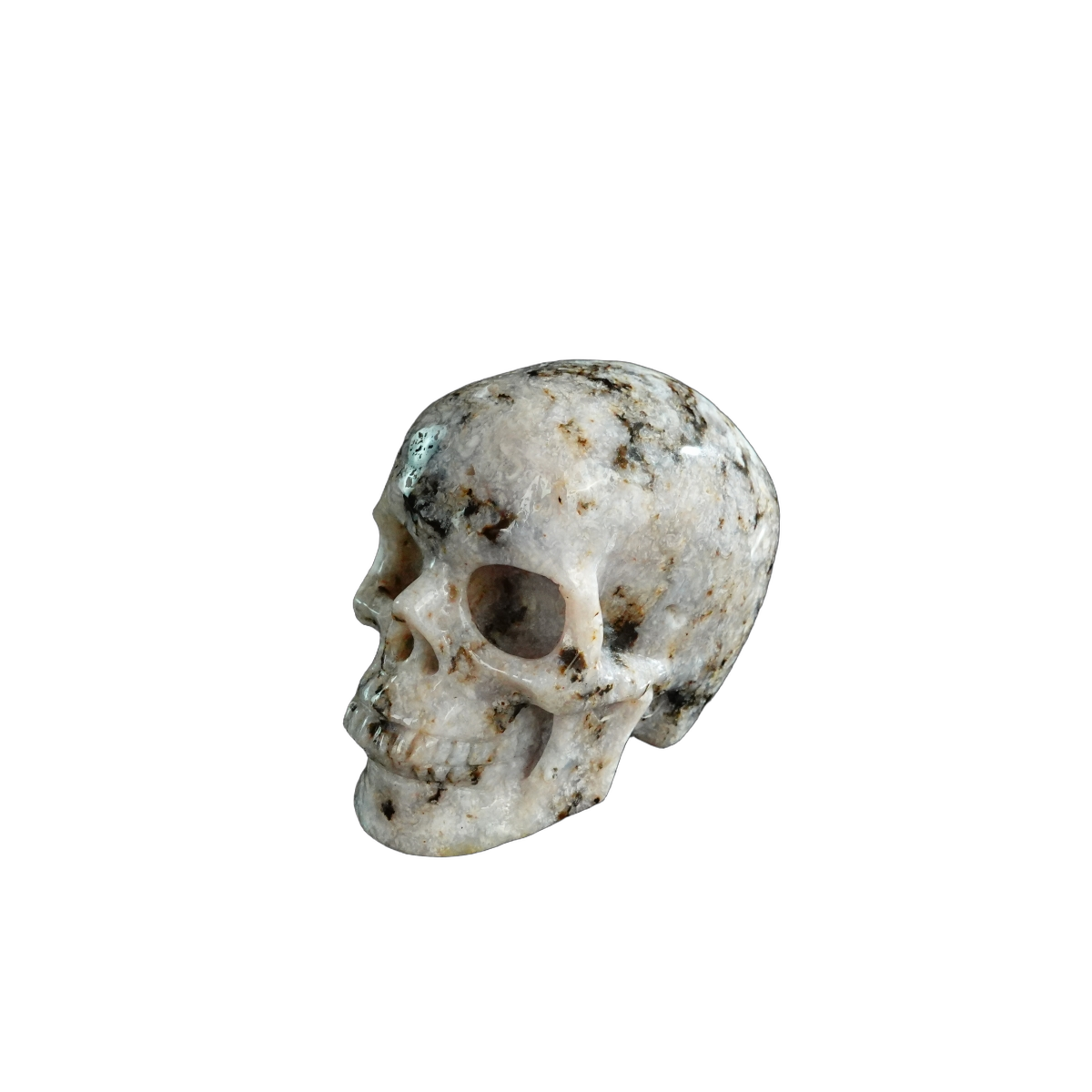 2.2" White Opal Crystal Skull Carving - Unique Piece #WO13