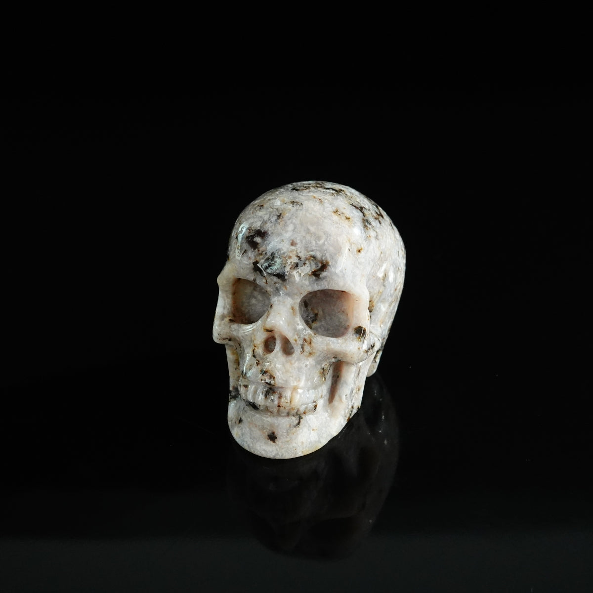 2.2" White Opal Crystal Skull Carving - Unique Piece #WO13