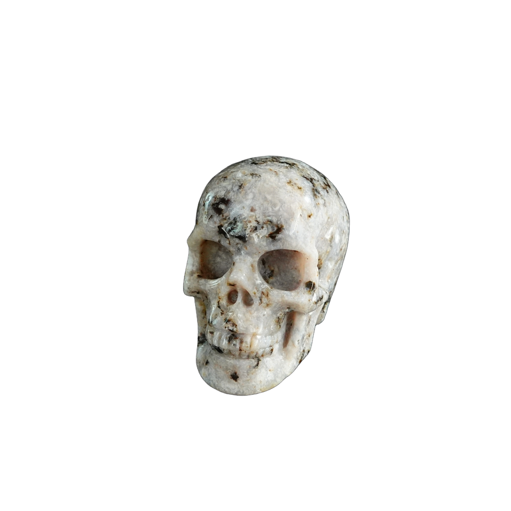 2.2" White Opal Crystal Skull Carving - Unique Piece #WO13