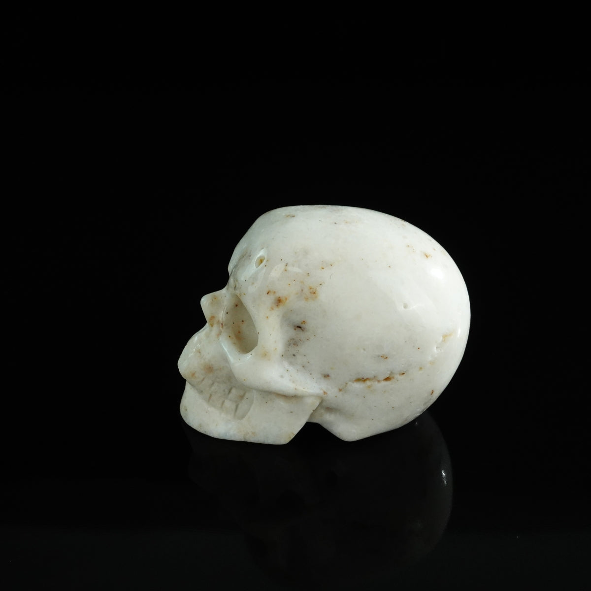 2.2" White Opal Crystal Skull Carving - Unique Piece #WO14