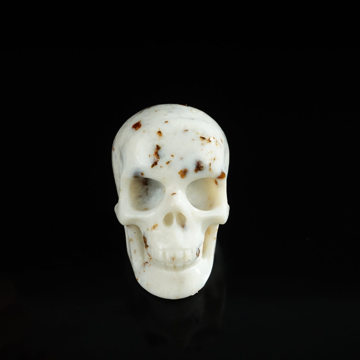 2.2" White Opal Crystal Skull Carving - Unique Piece #WO15