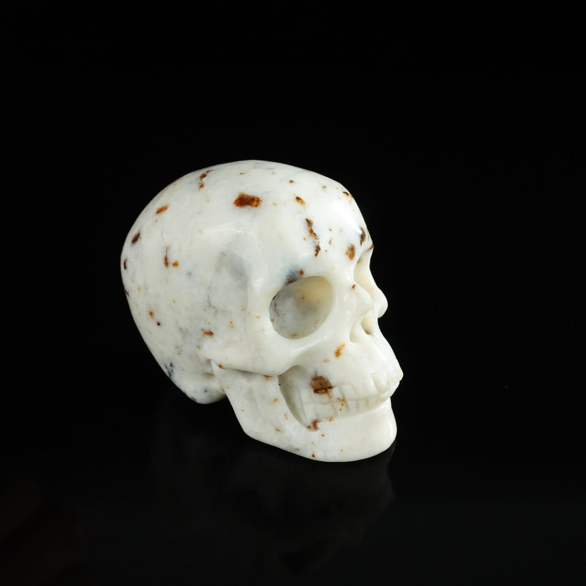 2.2" White Opal Crystal Skull Carving - Unique Piece #WO15