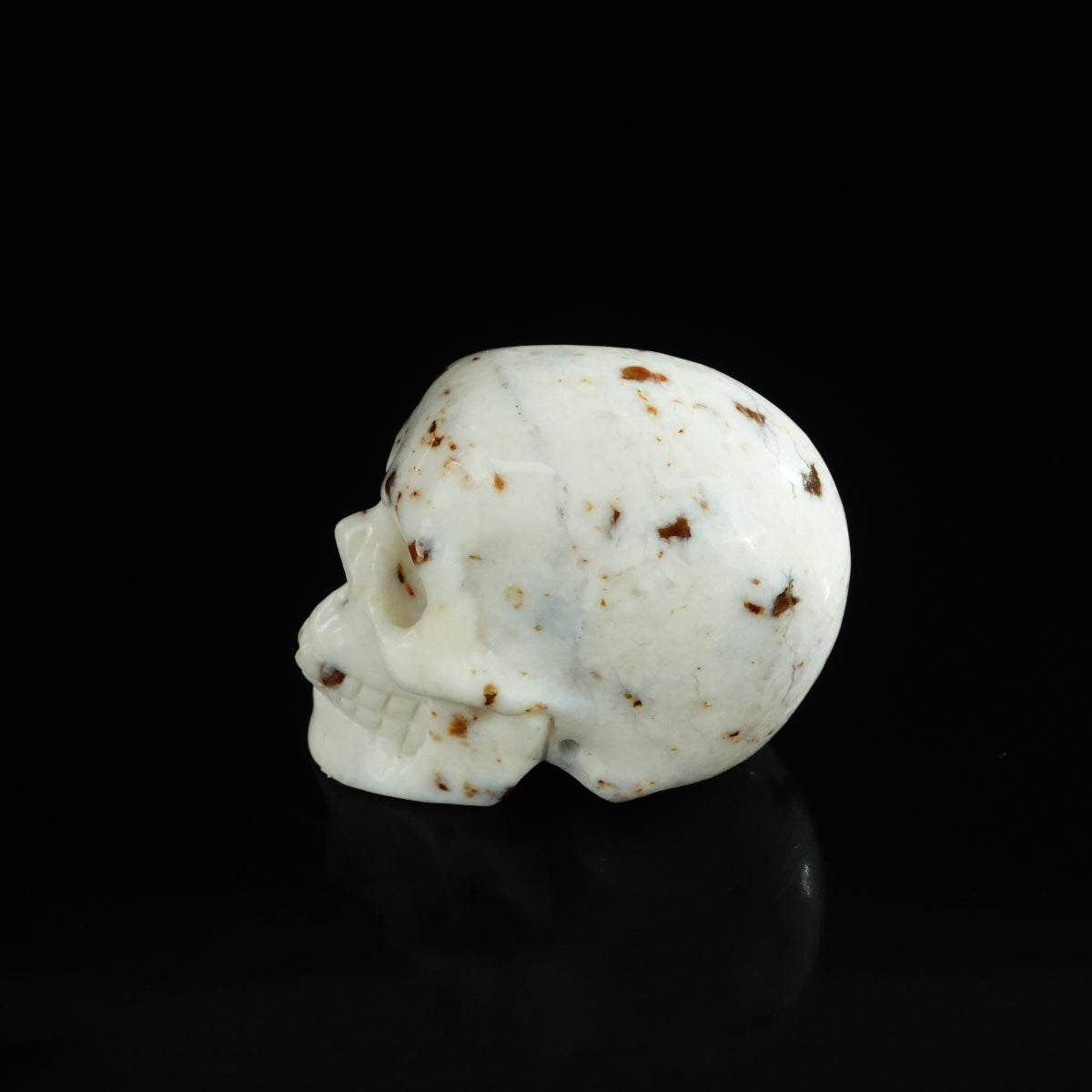 2.2" White Opal Crystal Skull Carving - Unique Piece #WO15