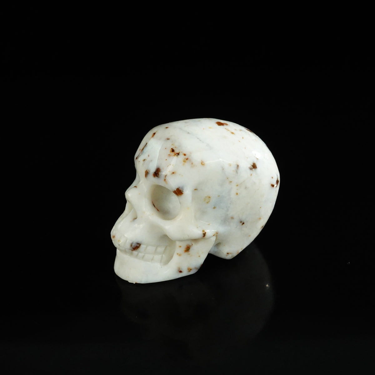 2.2" White Opal Crystal Skull Carving - Unique Piece #WO15