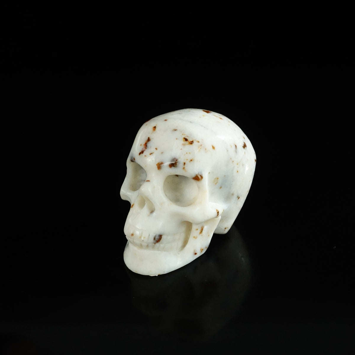 2.2" White Opal Crystal Skull Carving - Unique Piece #WO15