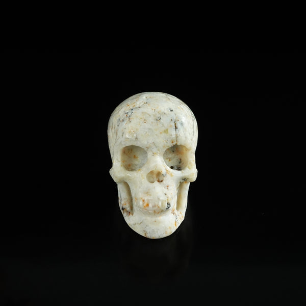 2.2" White Opal Crystal Skull Carving - Unique Piece #WO16