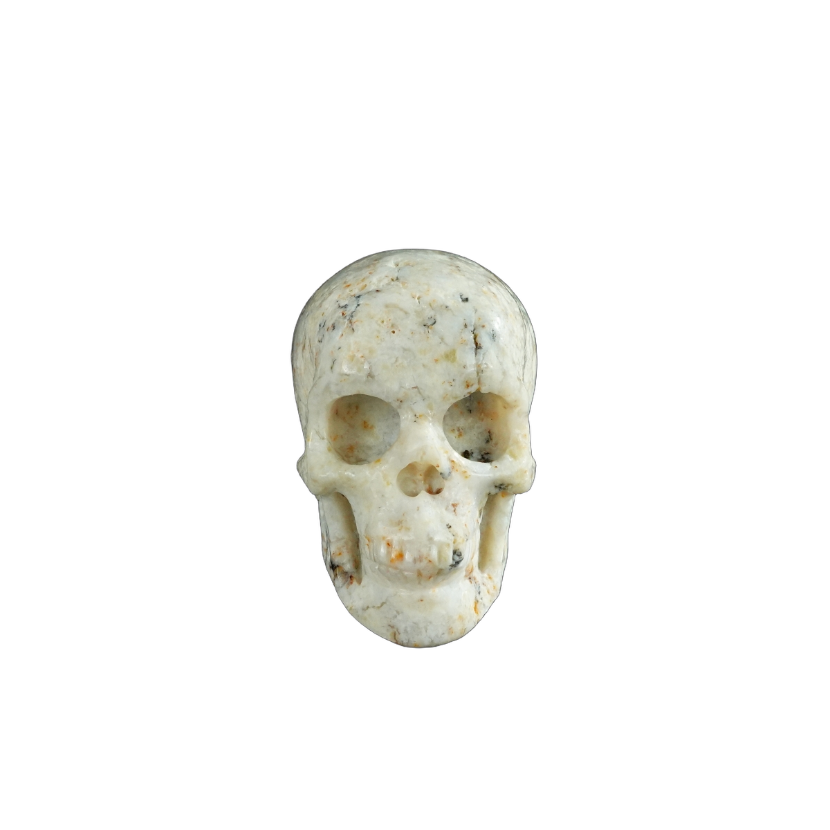 2.2" White Opal Crystal Skull Carving - Unique Piece #WO16