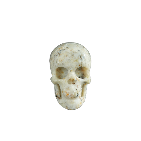 2.2" White Opal Crystal Skull Carving - Unique Piece #WO16