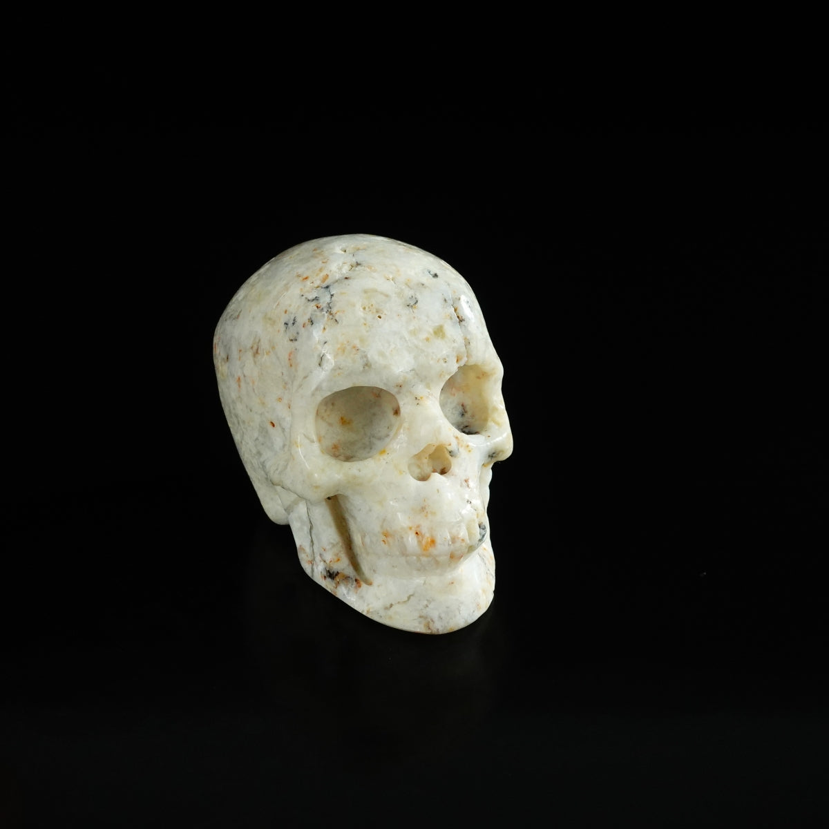 2.2" White Opal Crystal Skull Carving - Unique Piece #WO16