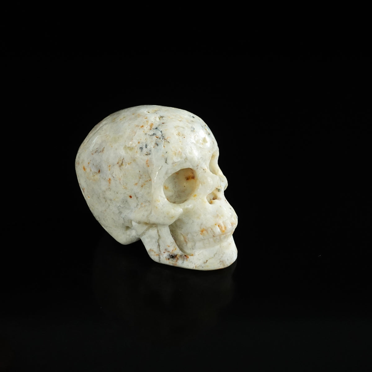 2.2" White Opal Crystal Skull Carving - Unique Piece #WO16