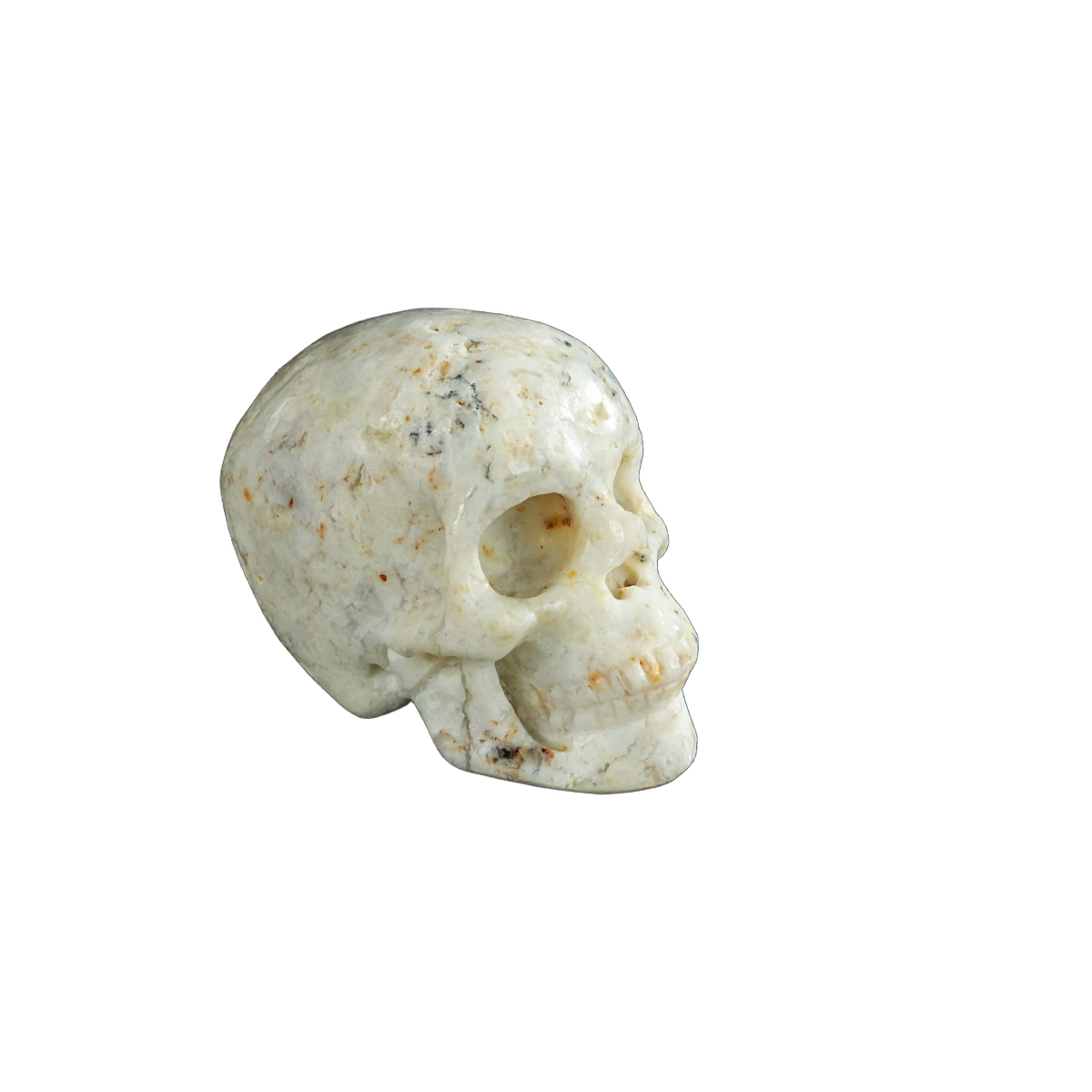 2.2" White Opal Crystal Skull Carving - Unique Piece #WO16