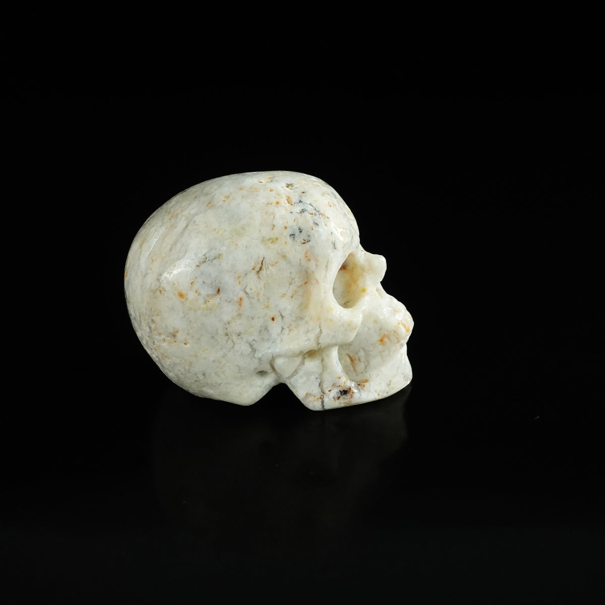 2.2" White Opal Crystal Skull Carving - Unique Piece #WO16