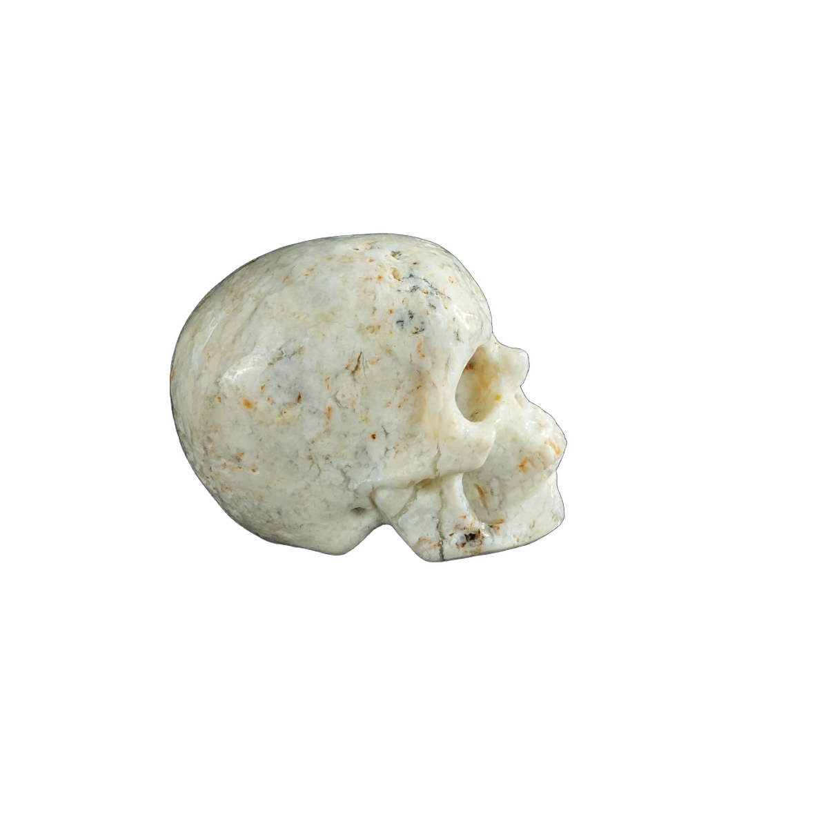 2.2" White Opal Crystal Skull Carving - Unique Piece #WO16