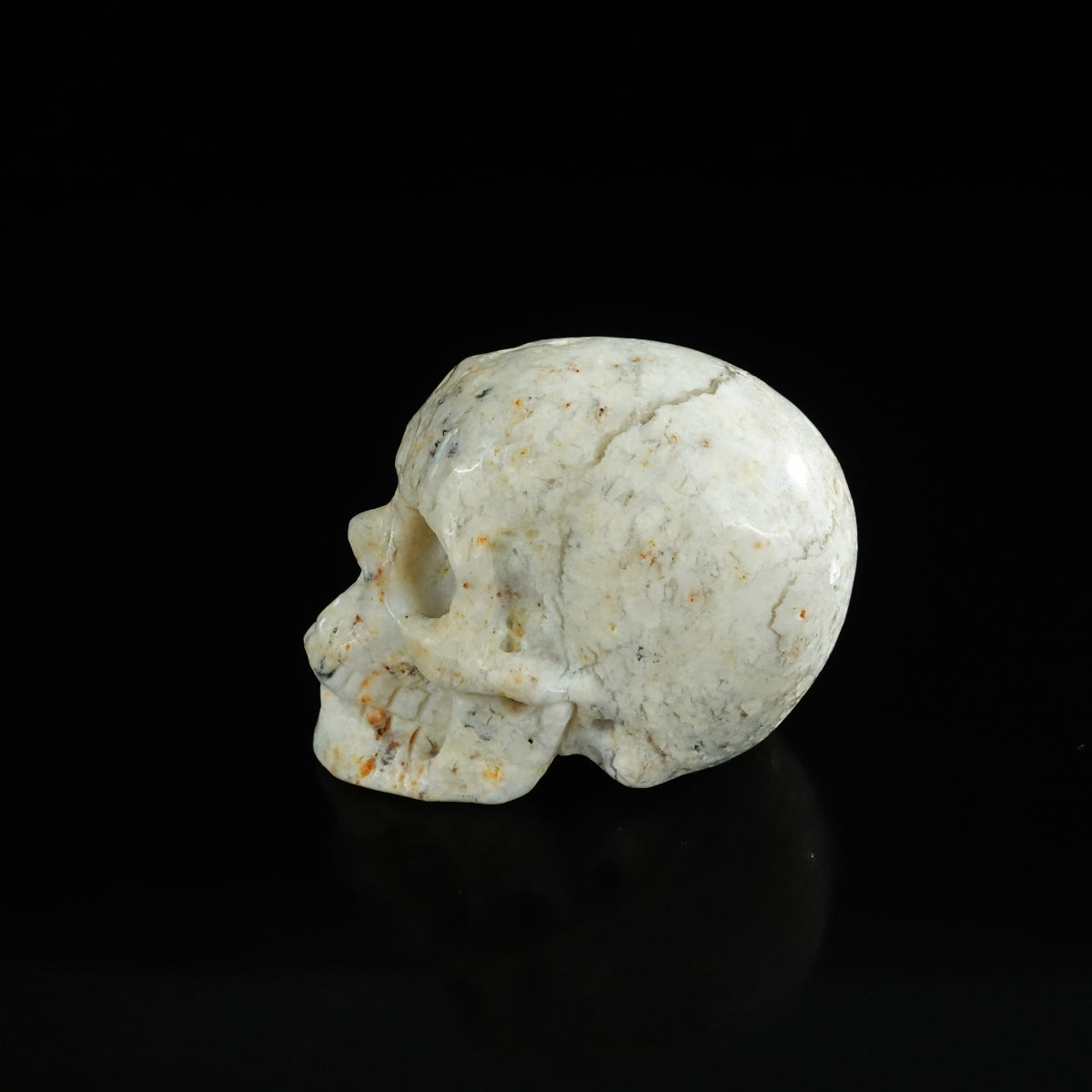 2.2" White Opal Crystal Skull Carving - Unique Piece #WO16