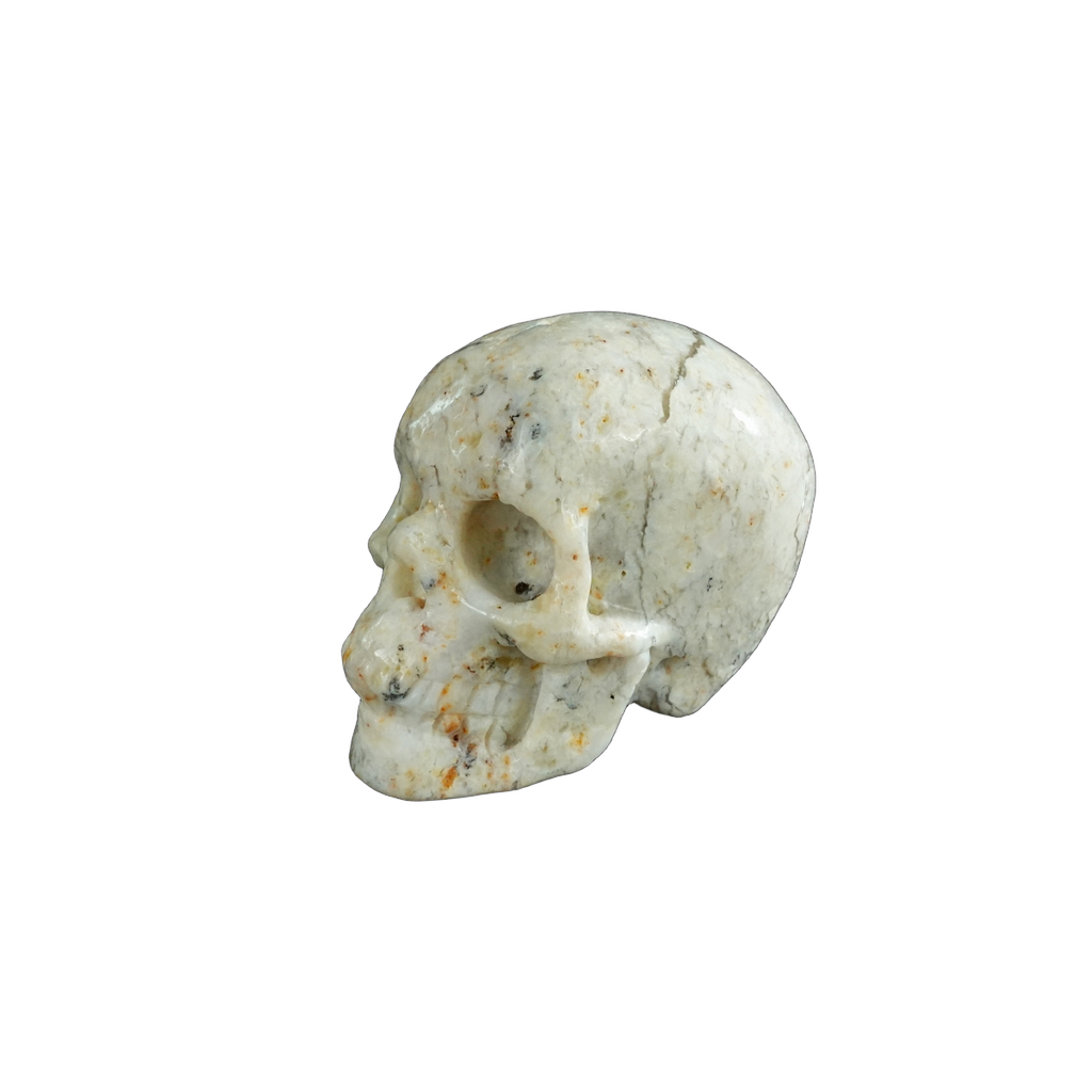2.2" White Opal Crystal Skull Carving - Unique Piece #WO16