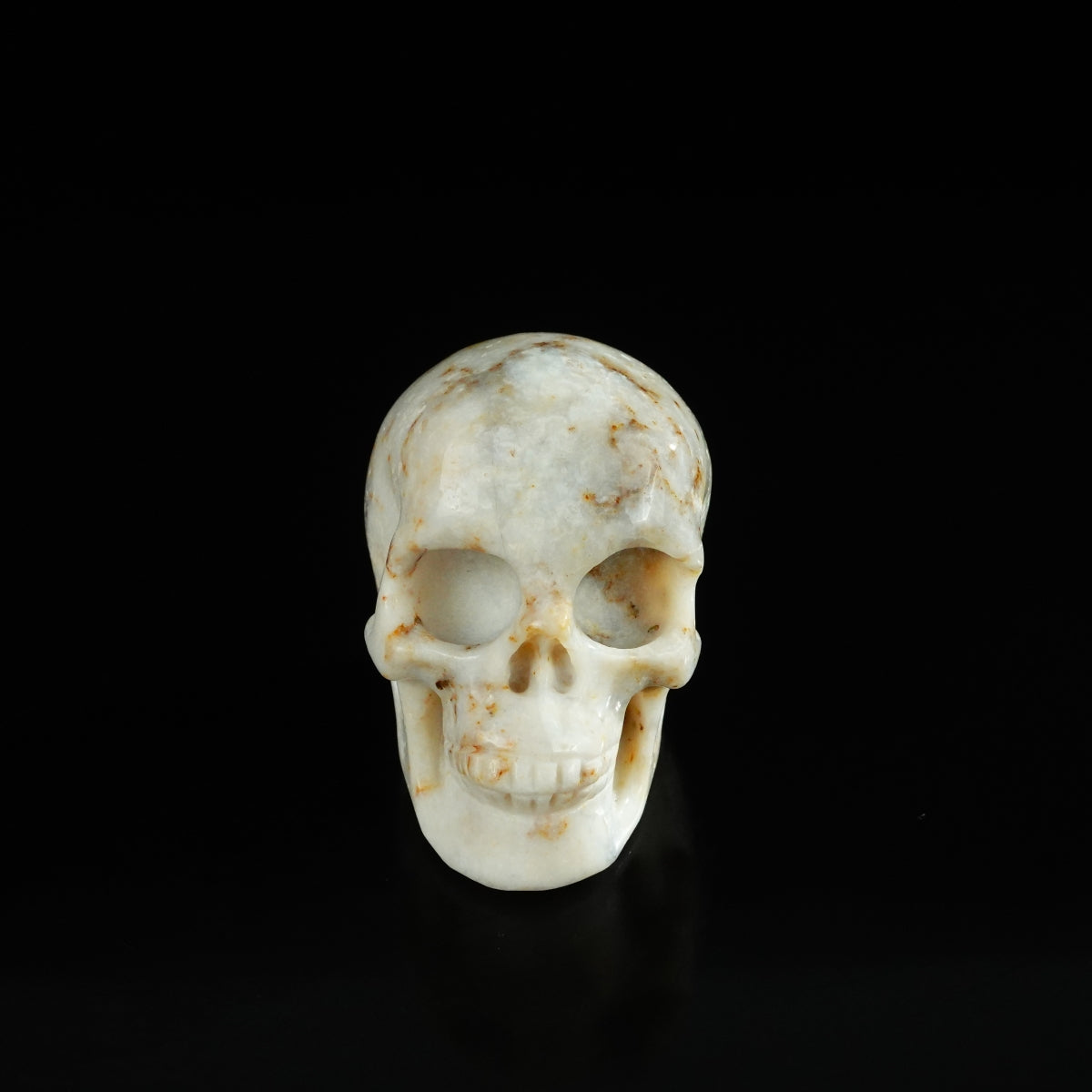 2.2" White Opal Crystal Skull Carving - Unique Piece #WO17