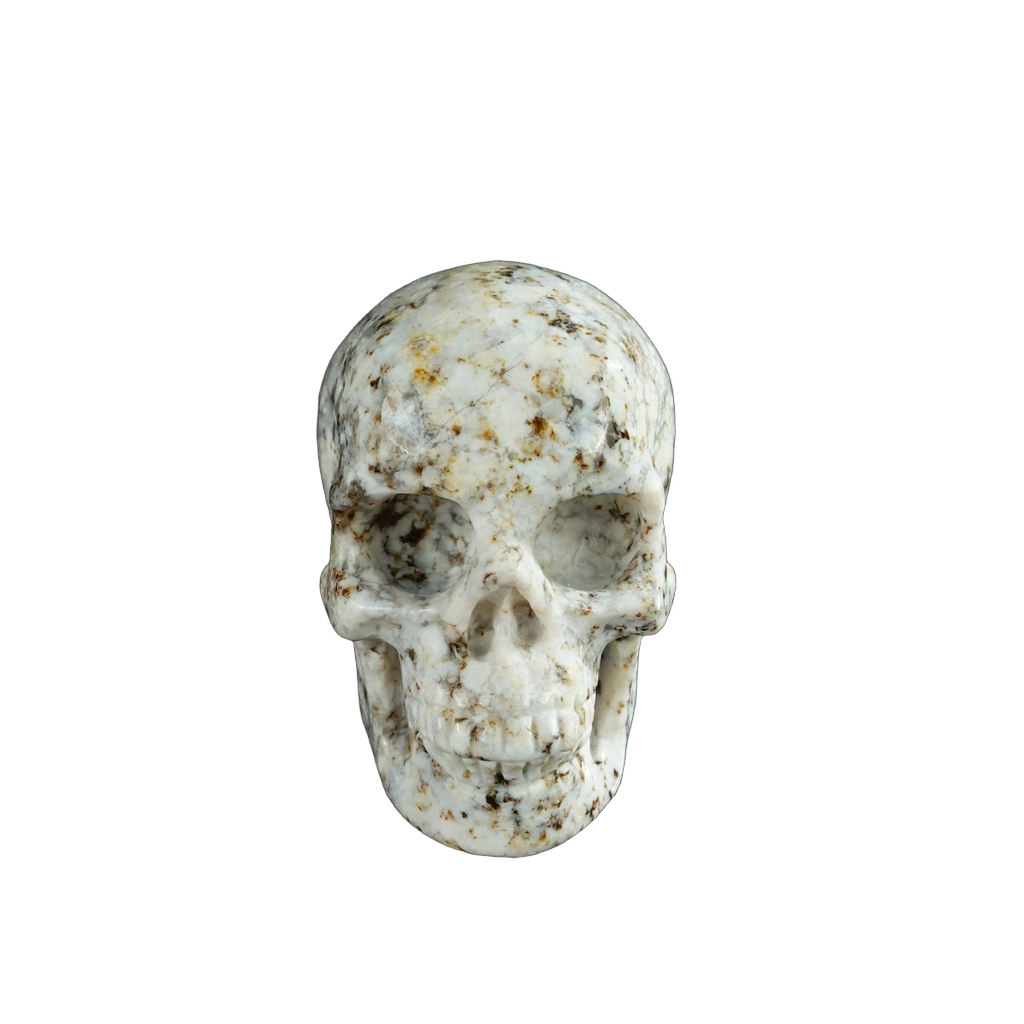 2.2" White Opal Crystal Skull Carving - Unique Piece #WO18