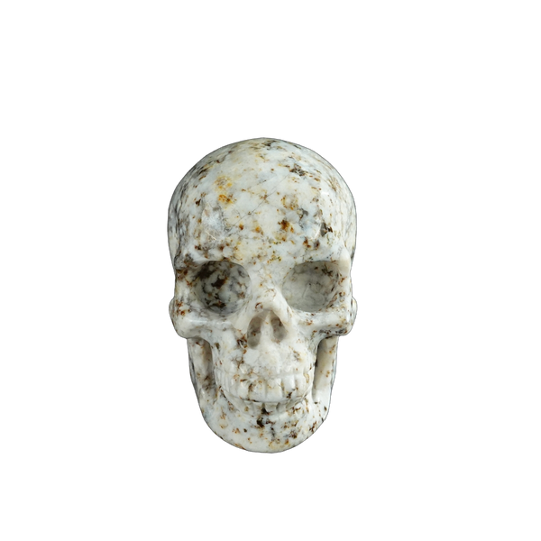 2.2" White Opal Crystal Skull Carving - Unique Piece #WO18