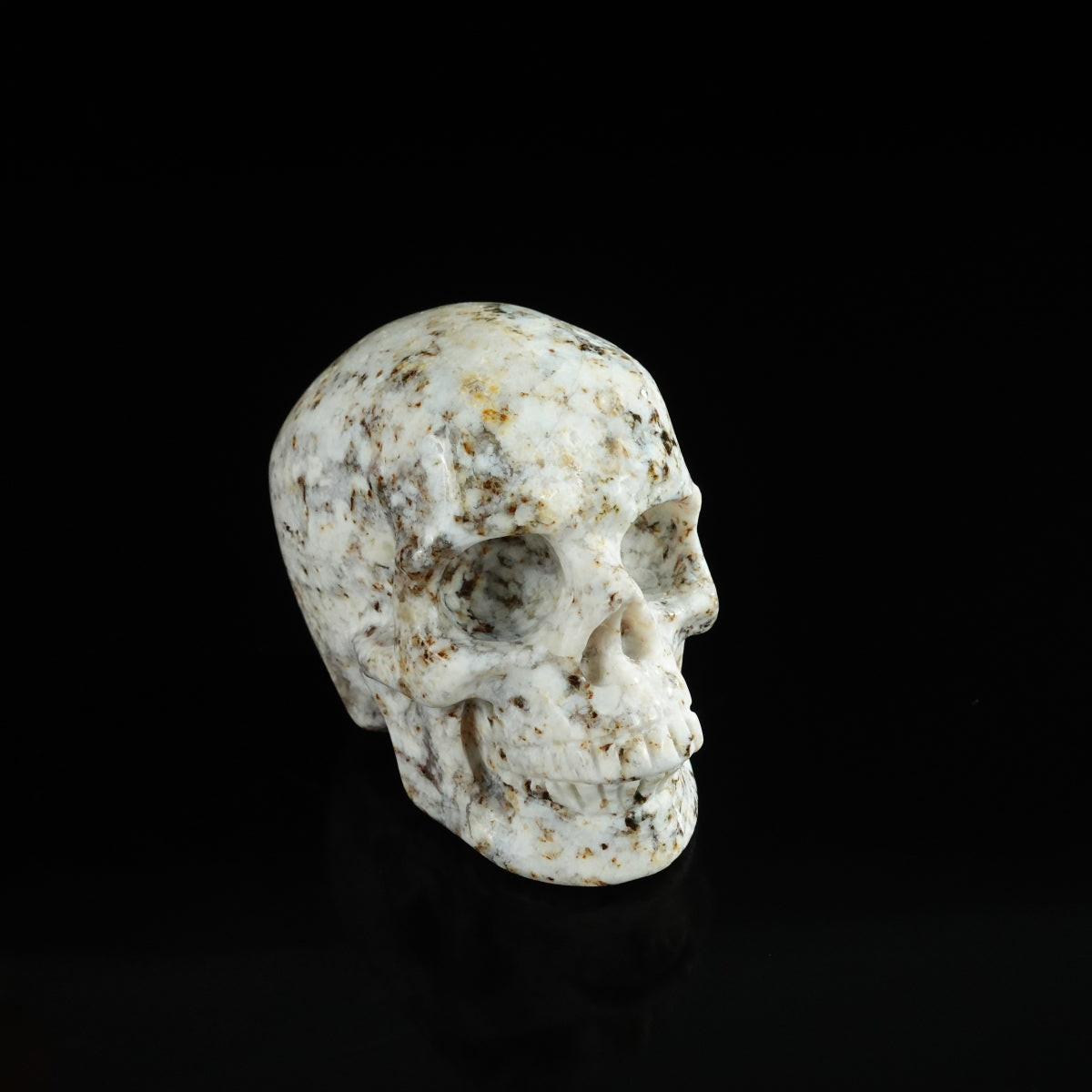 2.2" White Opal Crystal Skull Carving - Unique Piece #WO18