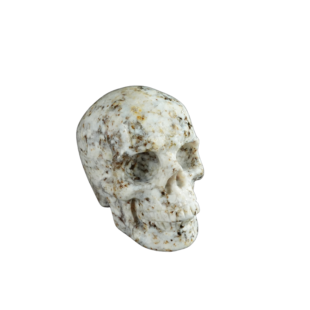 2.2" White Opal Crystal Skull Carving - Unique Piece #WO18