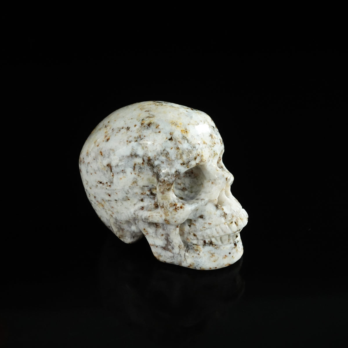 2.2" White Opal Crystal Skull Carving - Unique Piece #WO18
