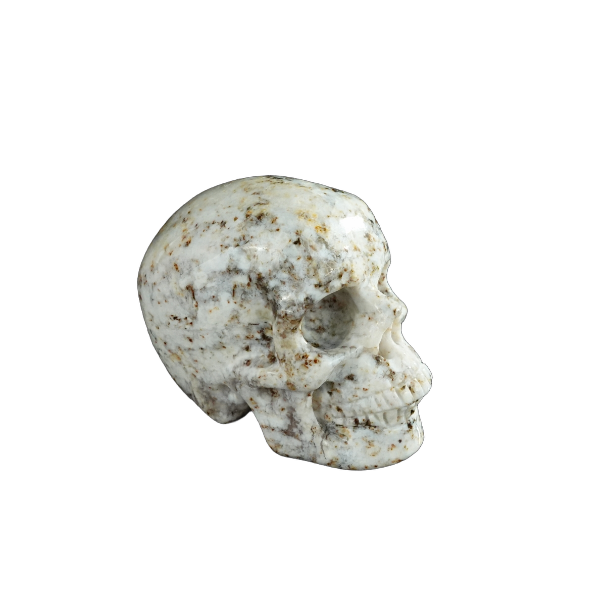 2.2" White Opal Crystal Skull Carving - Unique Piece #WO18