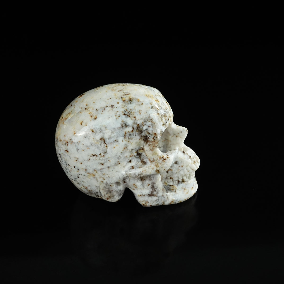 2.2" White Opal Crystal Skull Carving - Unique Piece #WO18