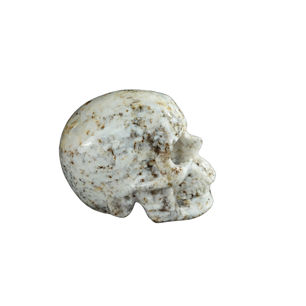 2.2" White Opal Crystal Skull Carving - Unique Piece #WO18