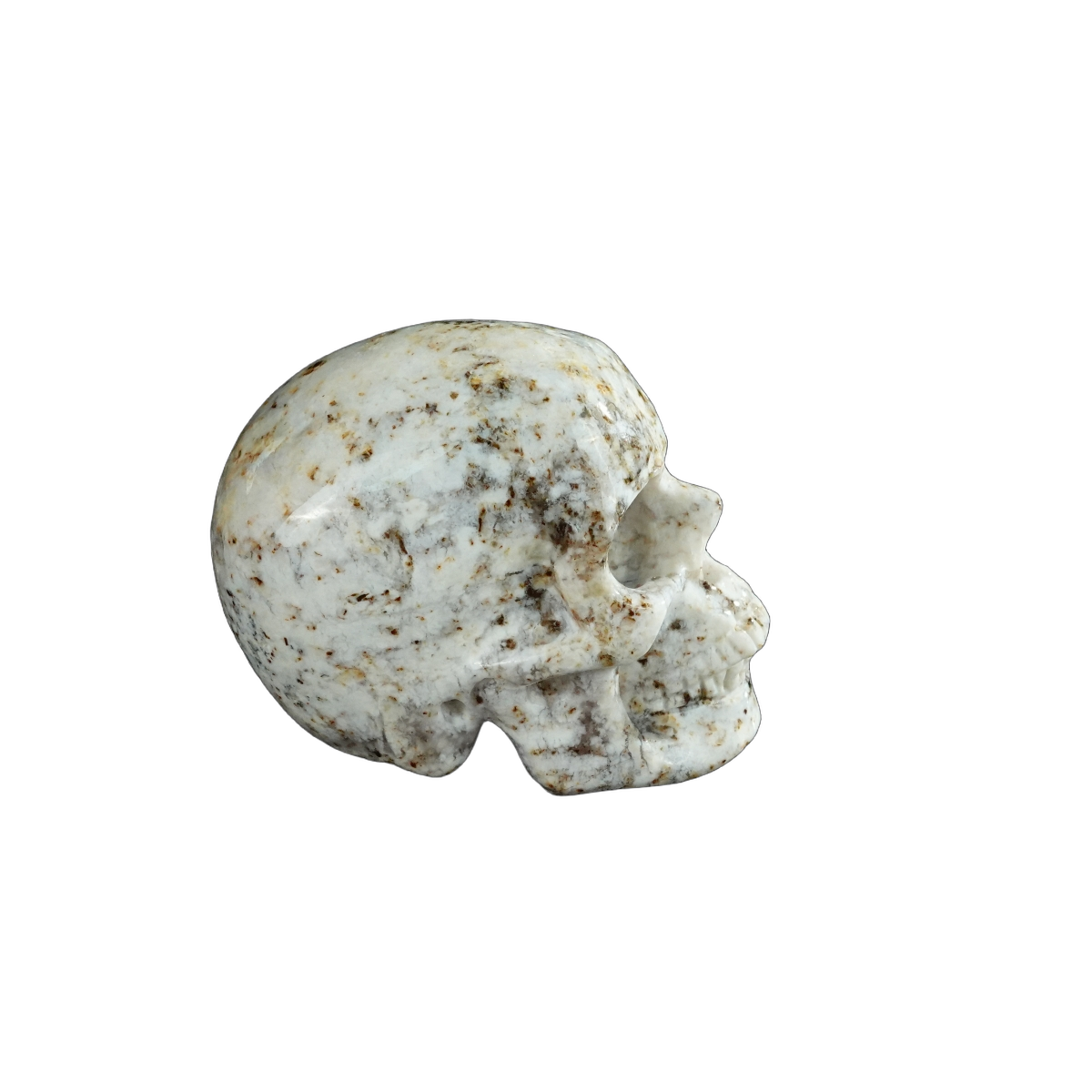 2.2" White Opal Crystal Skull Carving - Unique Piece #WO18