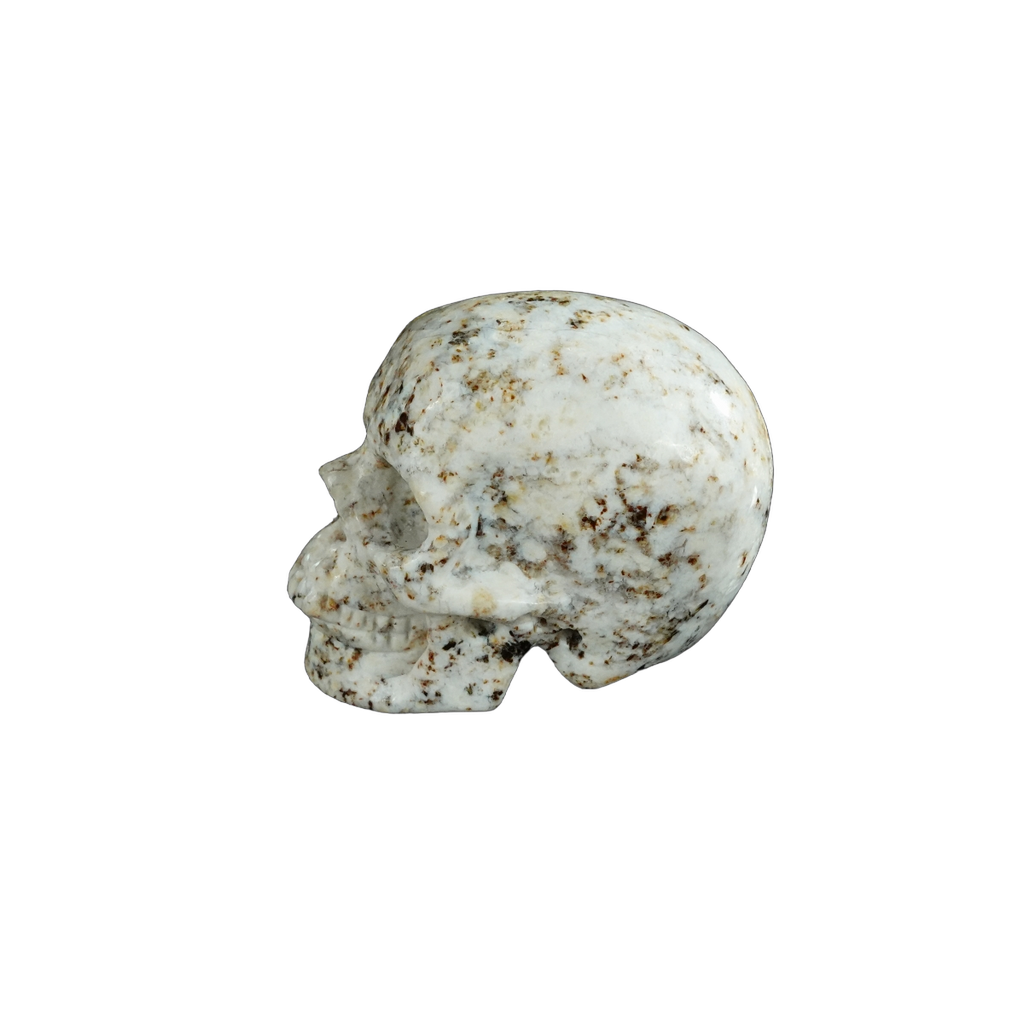 2.2" White Opal Crystal Skull Carving - Unique Piece #WO18