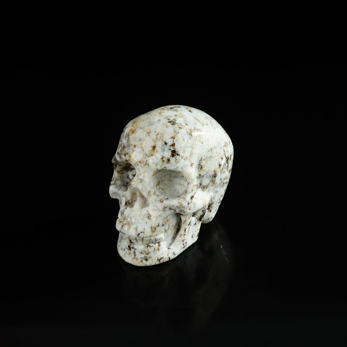 2.2" White Opal Crystal Skull Carving - Unique Piece #WO18