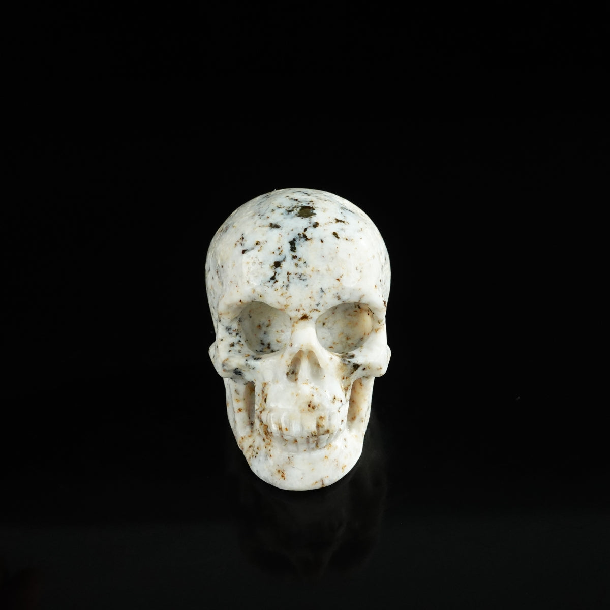 2.2" White Opal Crystal Skull Carving - Unique Piece #WO19