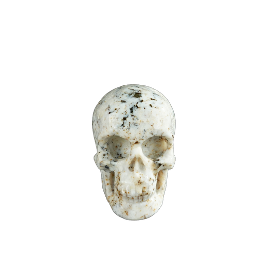 2.2" White Opal Crystal Skull Carving - Unique Piece #WO19