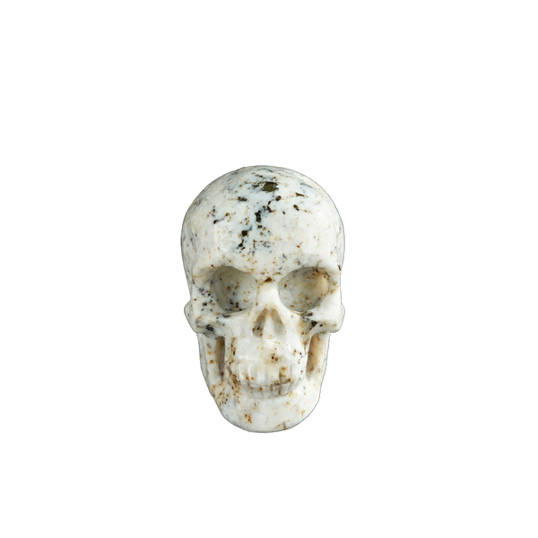 2.2" White Opal Crystal Skull Carving - Unique Piece #WO19
