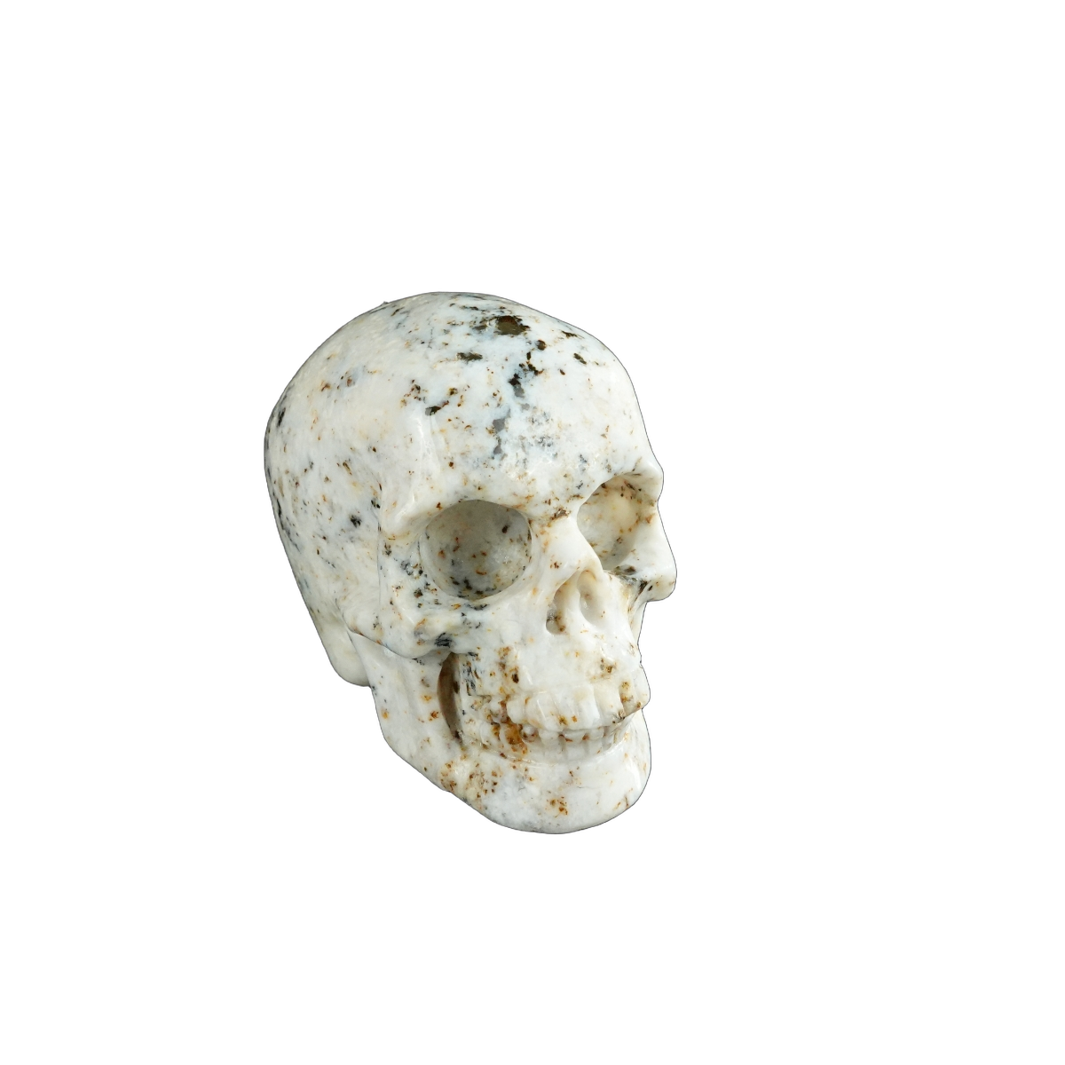 2.2" White Opal Crystal Skull Carving - Unique Piece #WO19