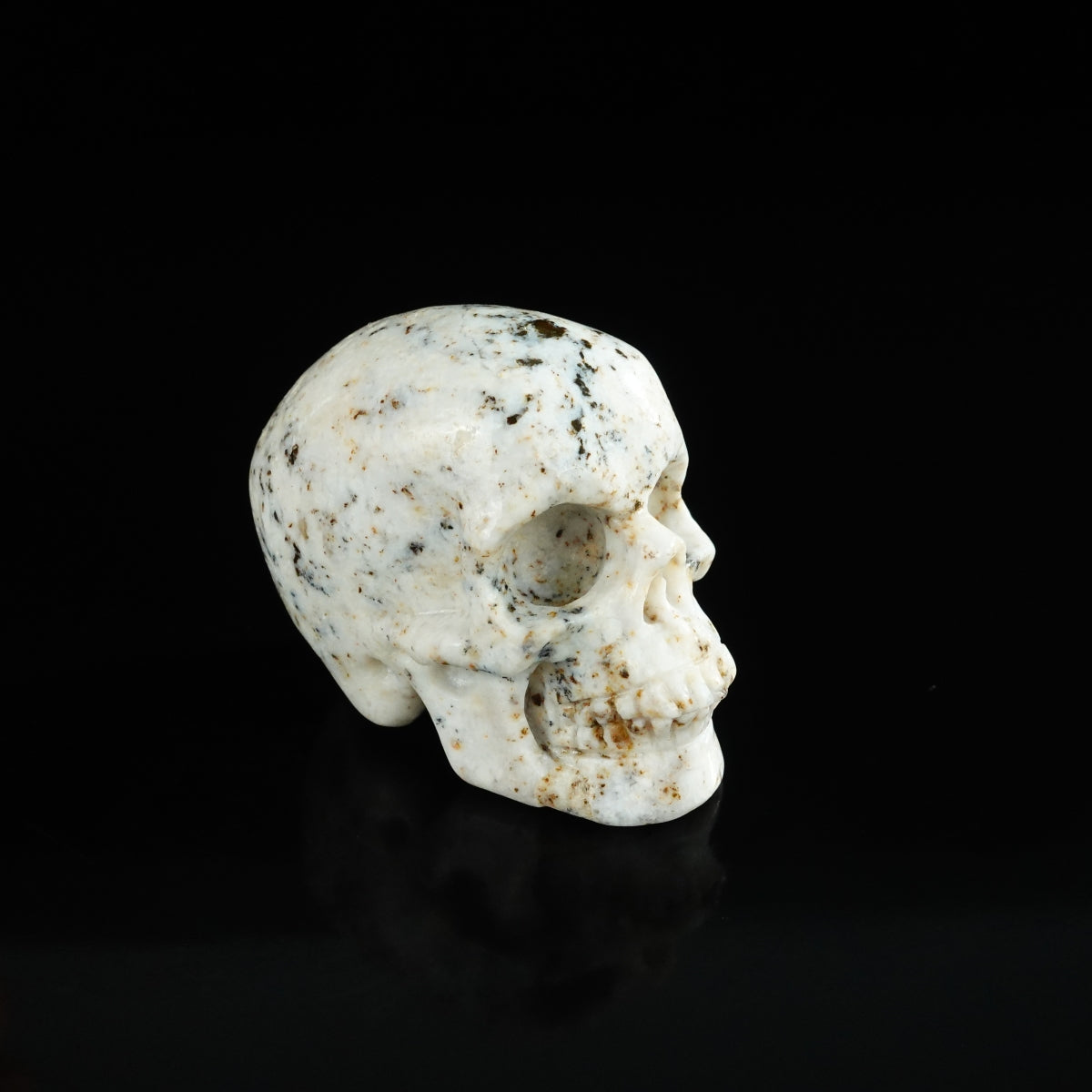 2.2" White Opal Crystal Skull Carving - Unique Piece #WO19