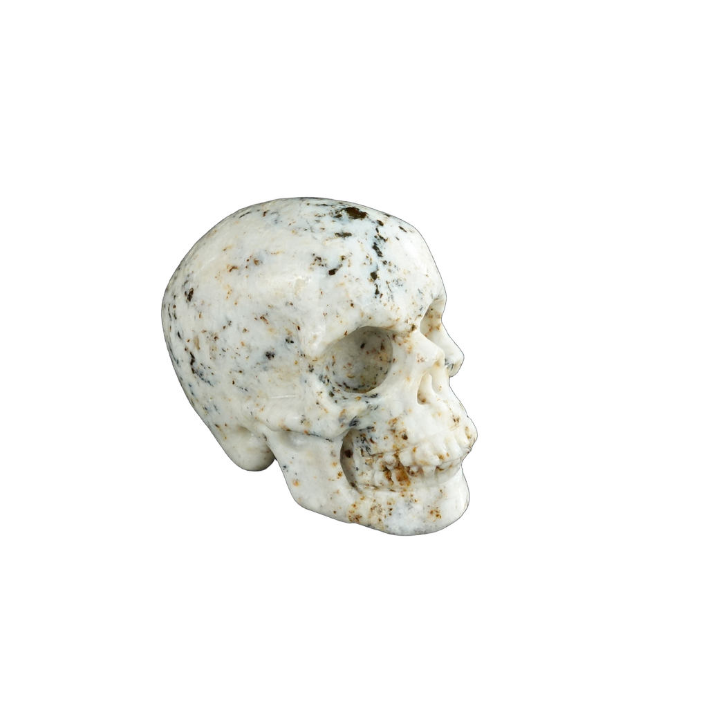 2.2" White Opal Crystal Skull Carving - Unique Piece #WO19