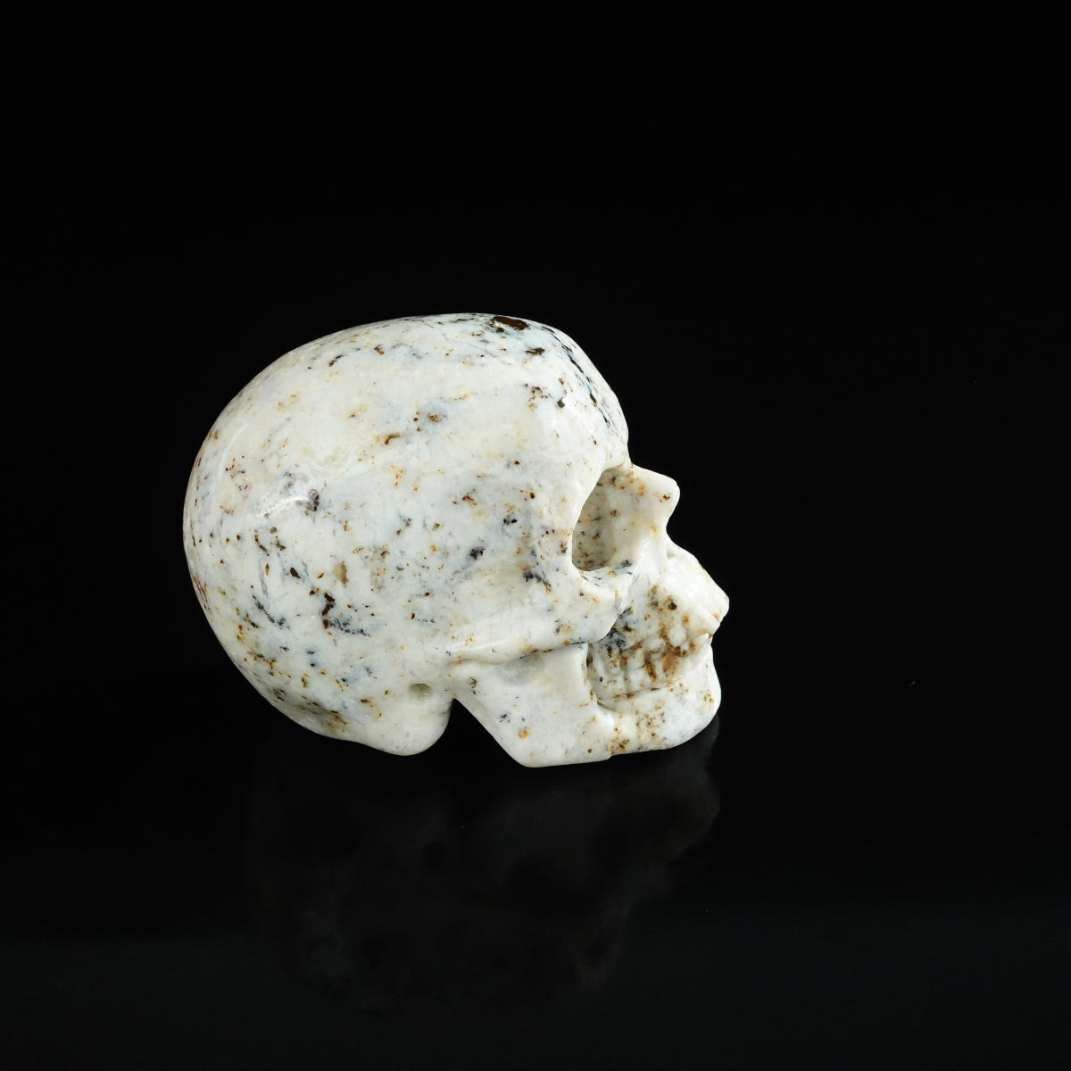 2.2" White Opal Crystal Skull Carving - Unique Piece #WO19