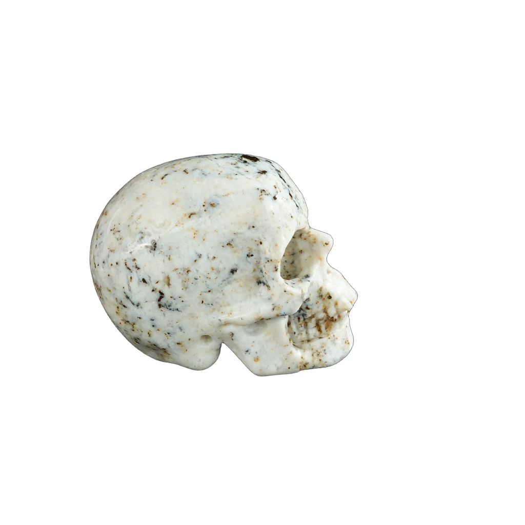 2.2" White Opal Crystal Skull Carving - Unique Piece #WO19