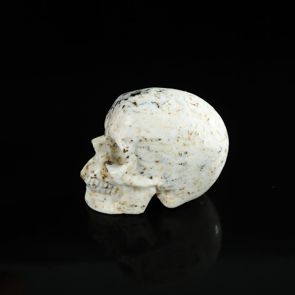 2.2" White Opal Crystal Skull Carving - Unique Piece #WO19