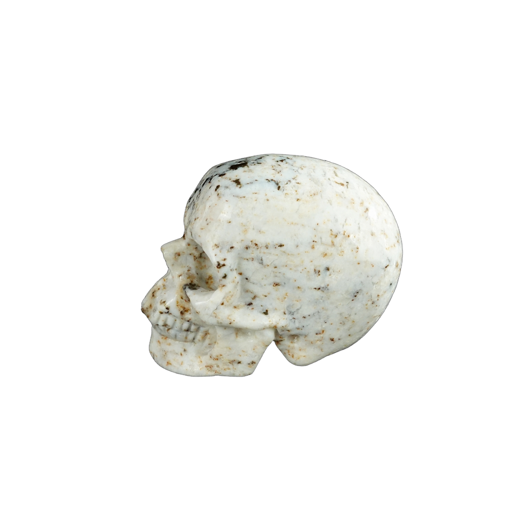 2.2" White Opal Crystal Skull Carving - Unique Piece #WO19