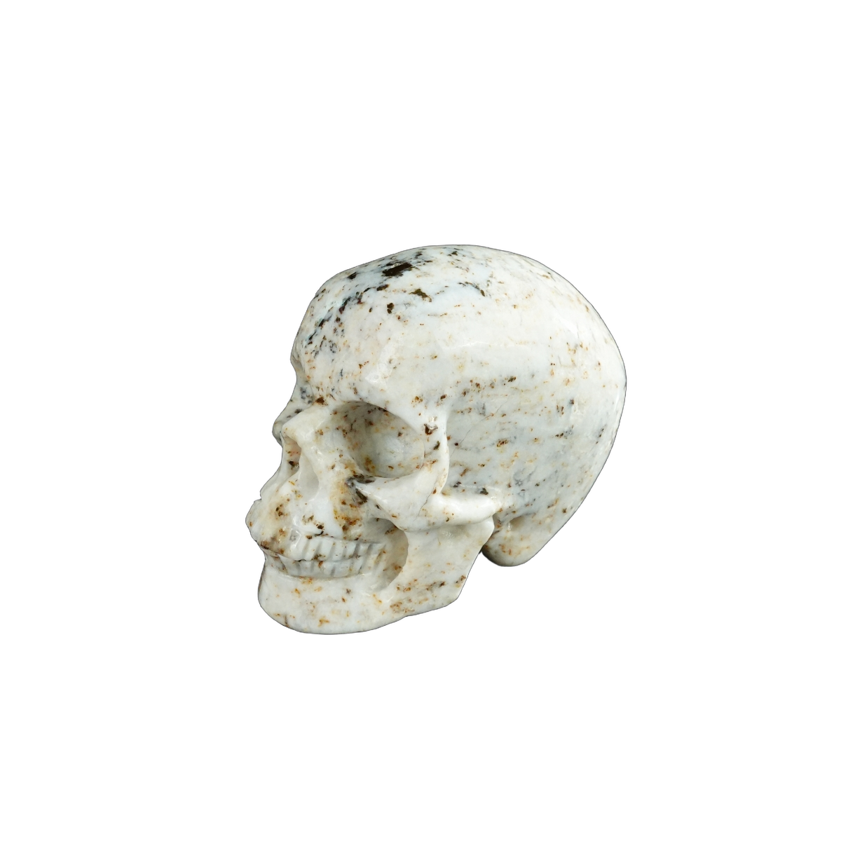 2.2" White Opal Crystal Skull Carving - Unique Piece #WO19
