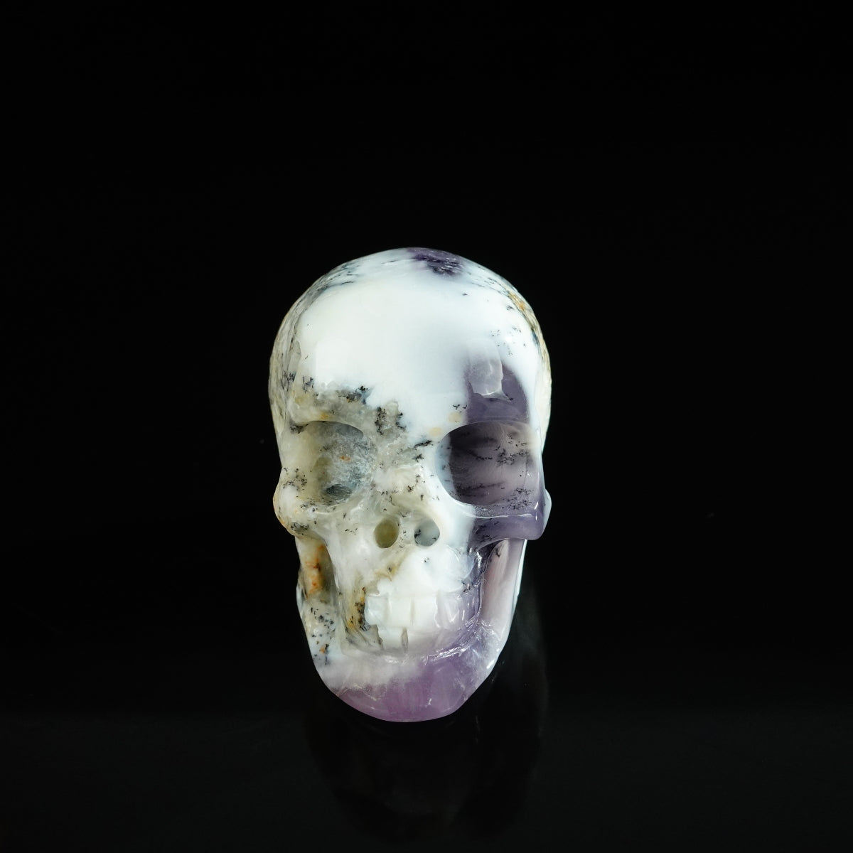 2.2" White Opal Crystal Skull Carving - Unique Piece #WO20
