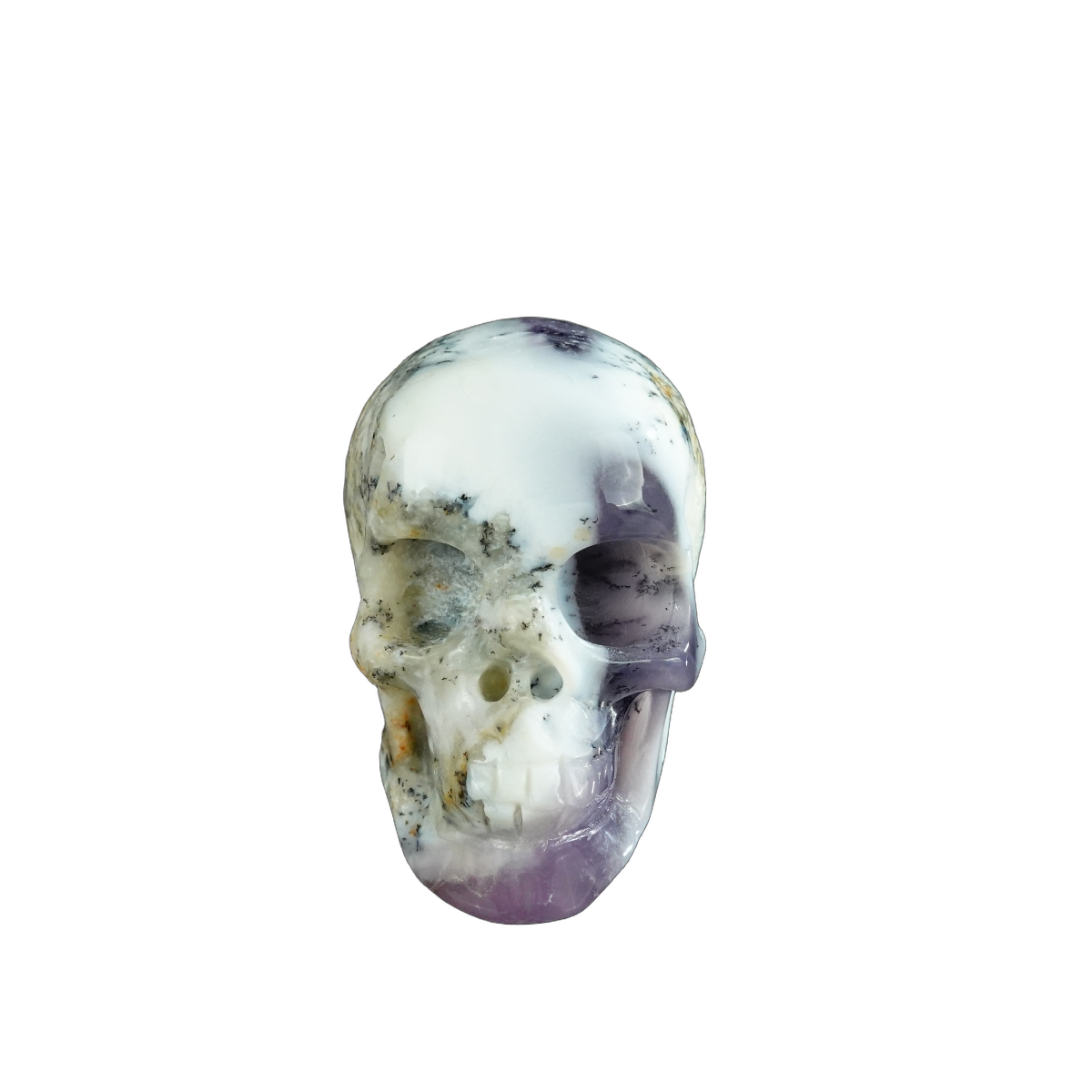 2.2" White Opal Crystal Skull Carving - Unique Piece #WO20