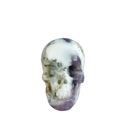 2.2" White Opal Crystal Skull Carving - Unique Piece #WO20