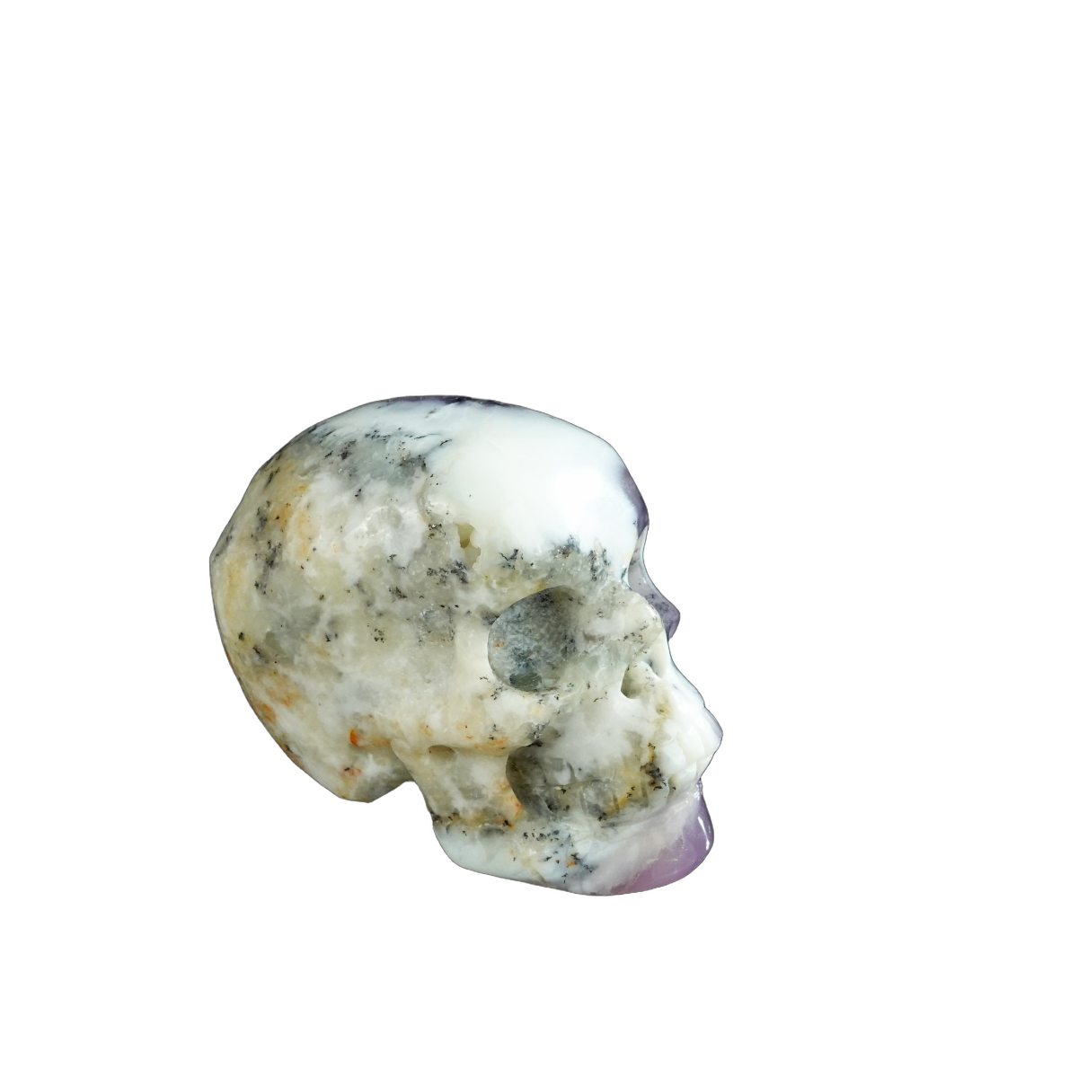 2.2" White Opal Crystal Skull Carving - Unique Piece #WO20