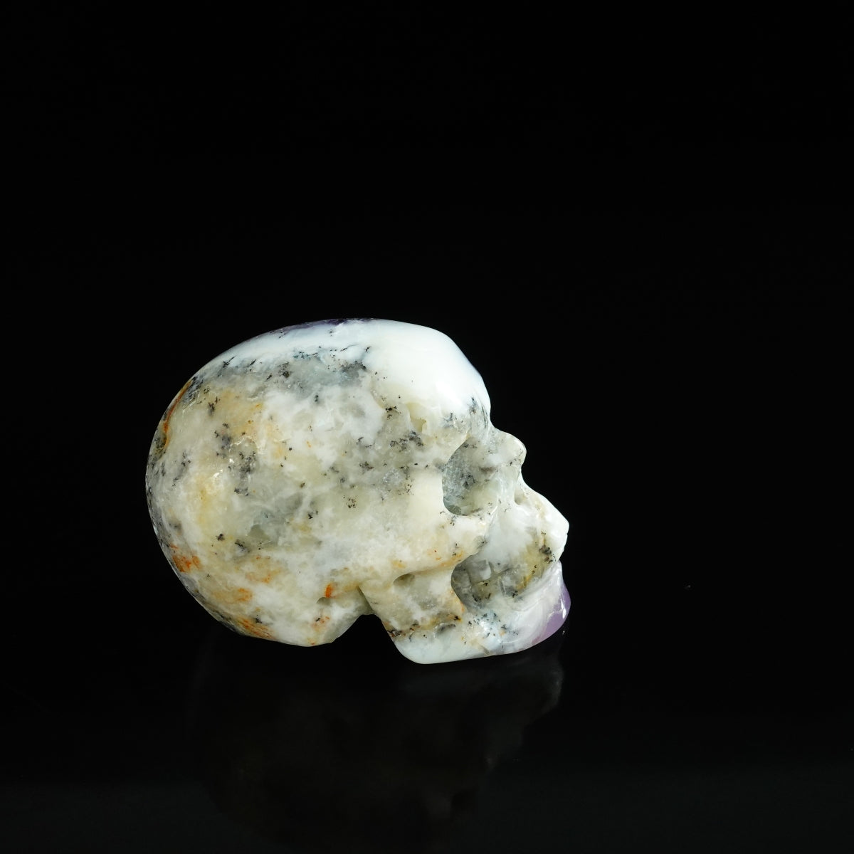 2.2" White Opal Crystal Skull Carving - Unique Piece #WO20