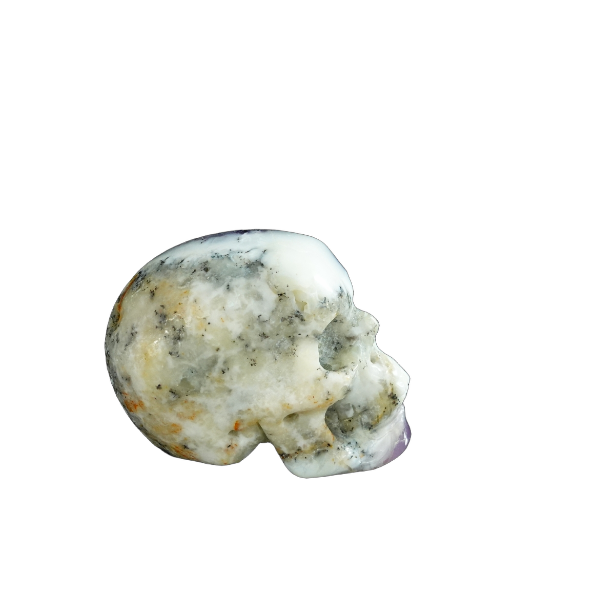 2.2" White Opal Crystal Skull Carving - Unique Piece #WO20