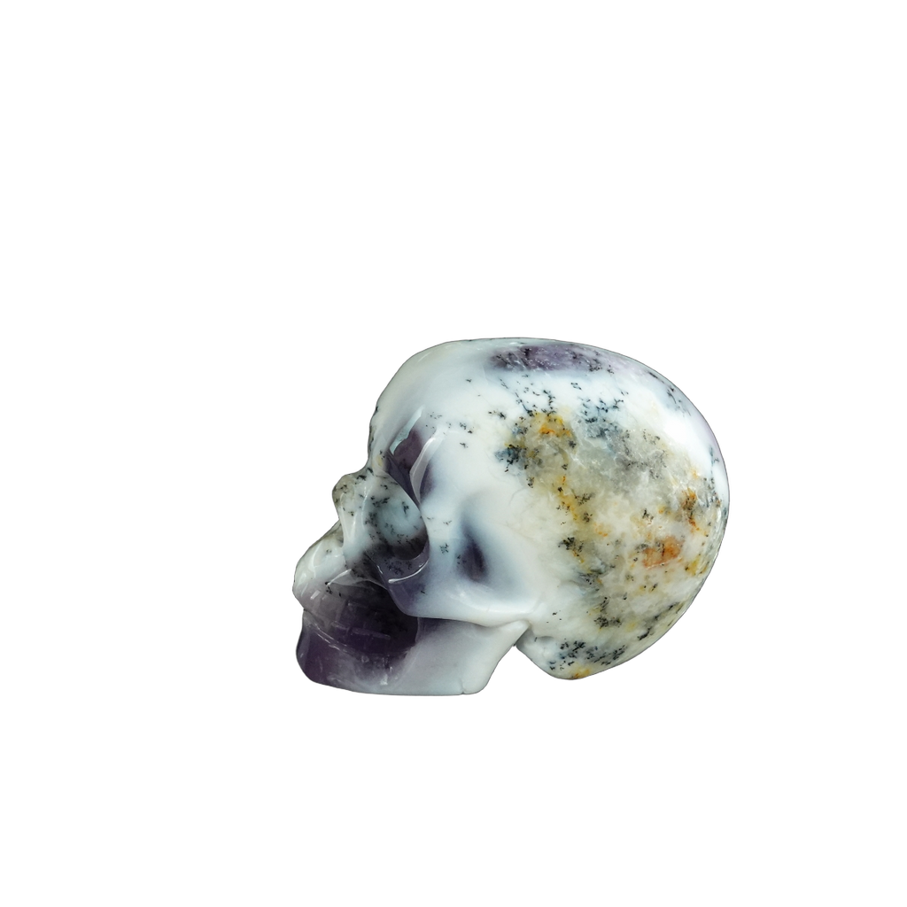 2.2" White Opal Crystal Skull Carving - Unique Piece #WO20