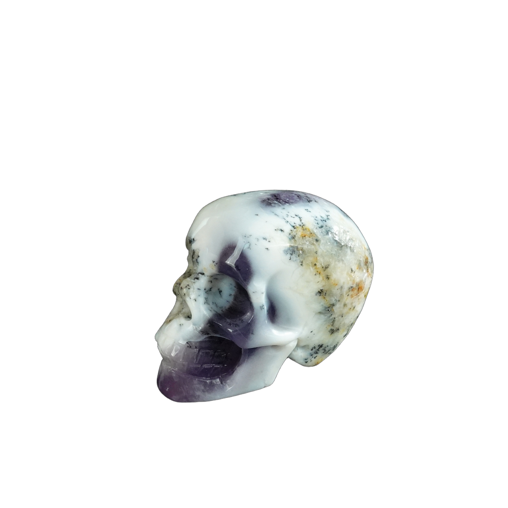2.2" White Opal Crystal Skull Carving - Unique Piece #WO20